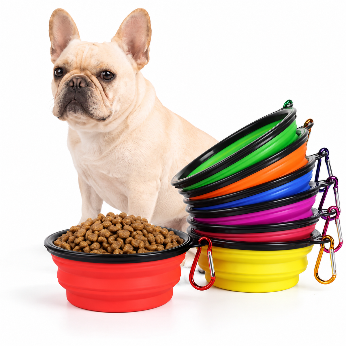 Collapsible Travel Bowl + Carabiner