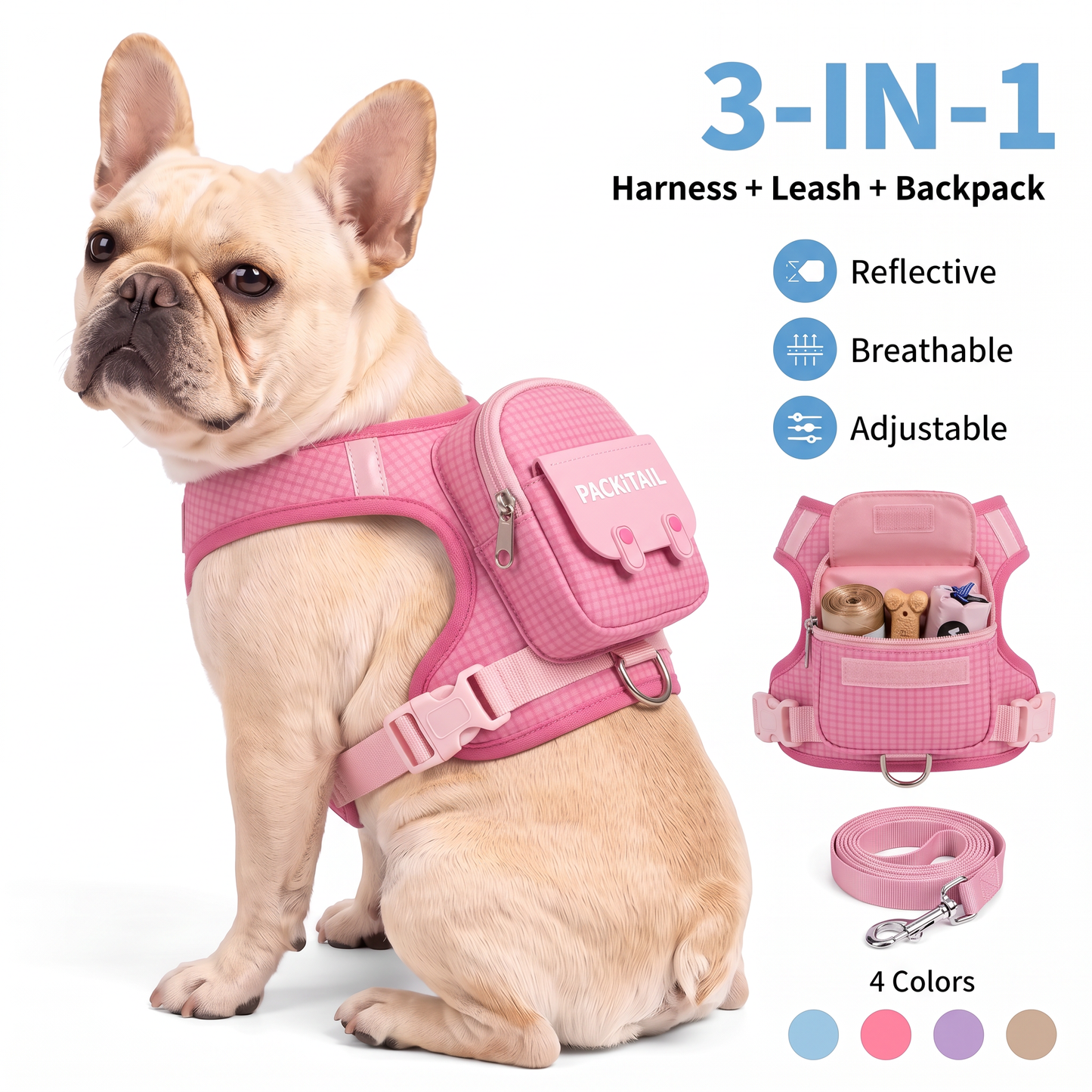 PACKiTAIL™ Pet Backpack Harness