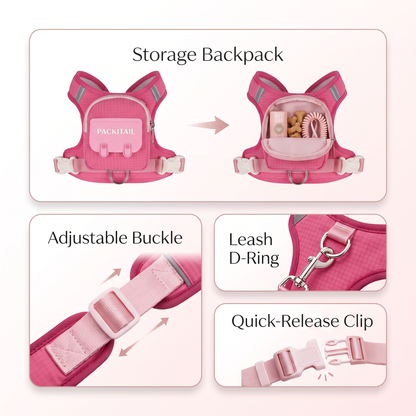 PACKiTAIL™ Pet Backpack Harness