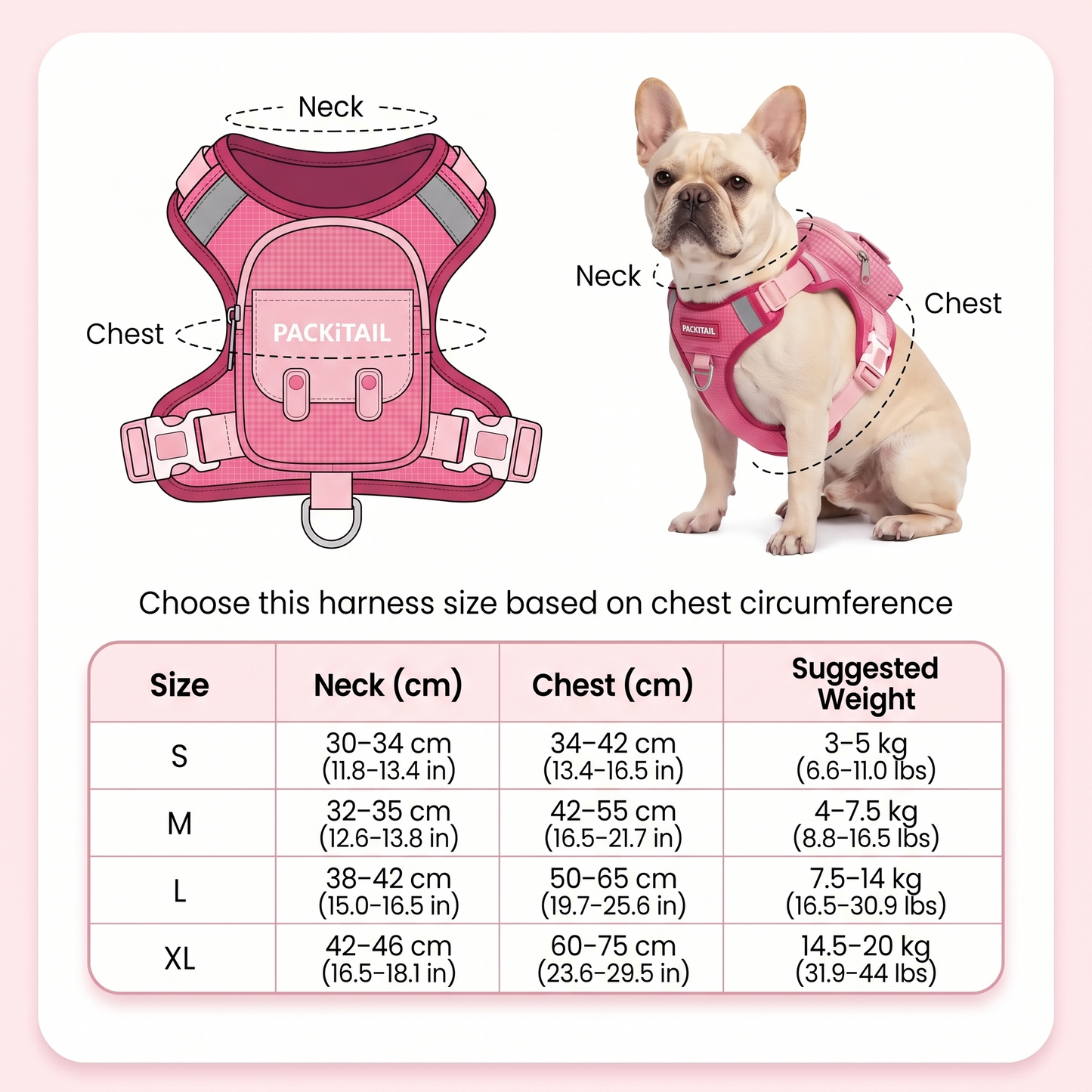 PACKiTAIL™ Pet Backpack Harness